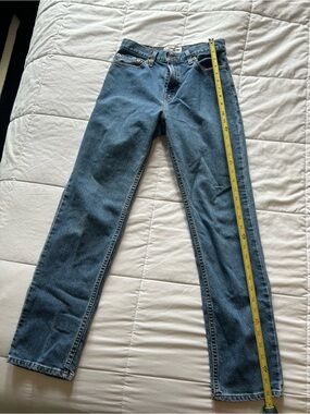 Old Navy Straight Leg Jeans in Medium Blue Denim